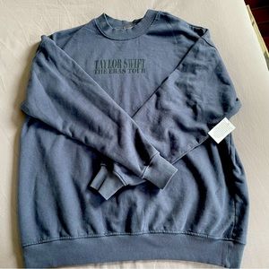 Taylor Swift Eras Tour blue crewneck sweatshirt